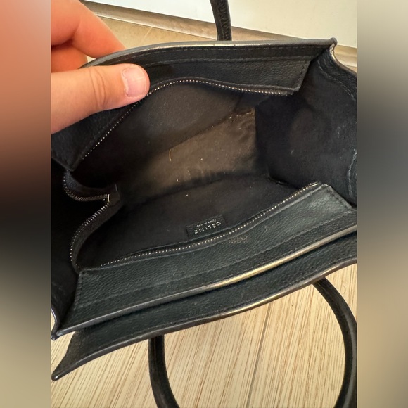 Celine Mini Nano Bag Black Leather - Picture 9 of 13